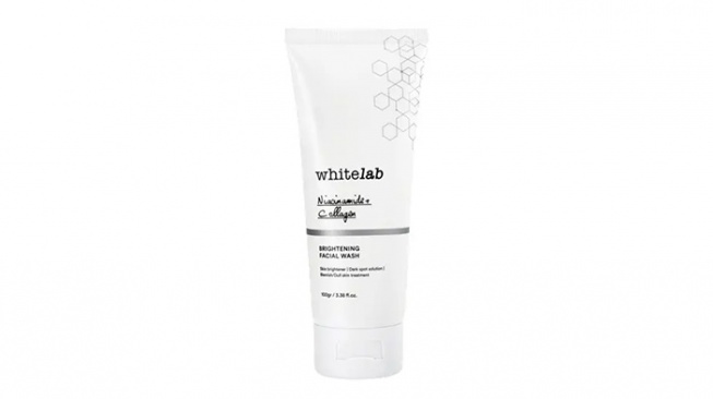 Rekomendasi Sabun Wajah untuk Kulit Kering - Whitelab Brightening Facial Wash. [Whitelab]