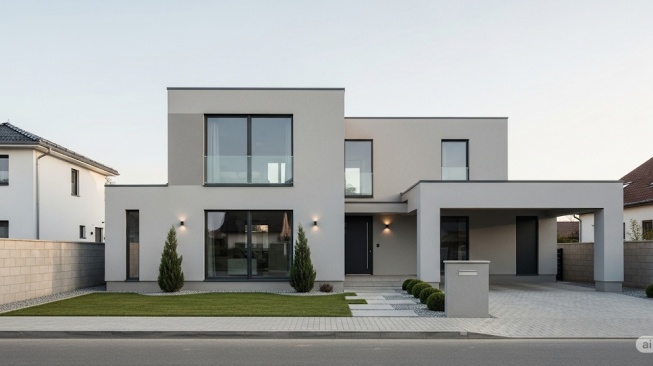 10 Desain Rumah Minimalis 2 Lantai Tampak Depan, Cocok untuk Keluarga Modern!