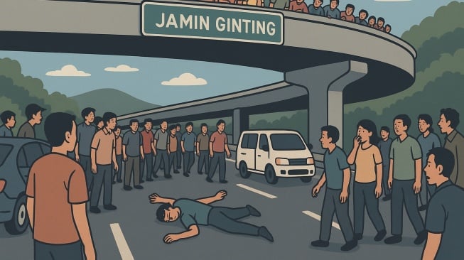 Heboh Pria di Medan Tewas Lompat dari Fly Over Jamin Ginting, Istrinya Juga Meninggal