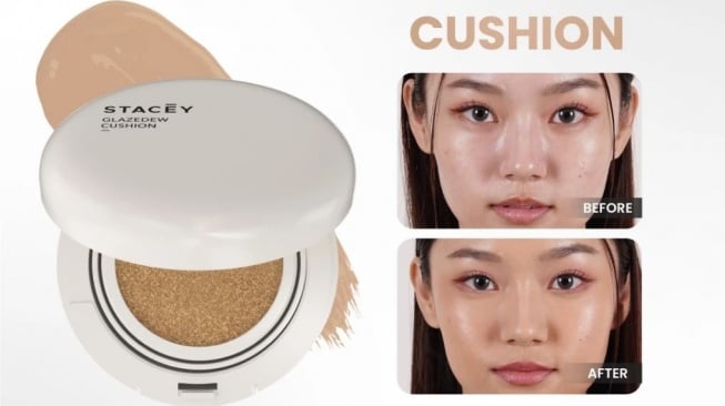 Rekomendasi cushion waterproof dan tahan lama. (Shopee)