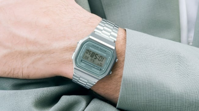 Jam tangan Casio General A168WA-3AYDF. [Casio]