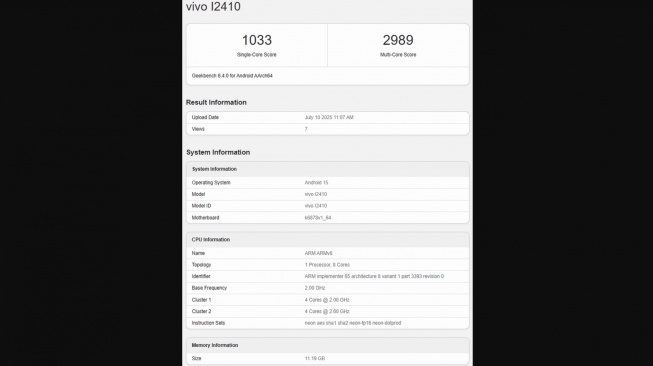 Bocoran iQOO Z10R. [Gizmochina]