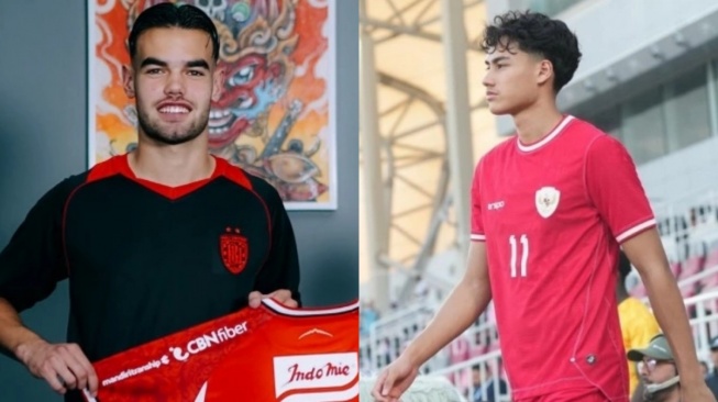 Jens Raven dan Rafael Struick punya agen yang sama. (Kolase IG Bali United dan Rafael Struick)