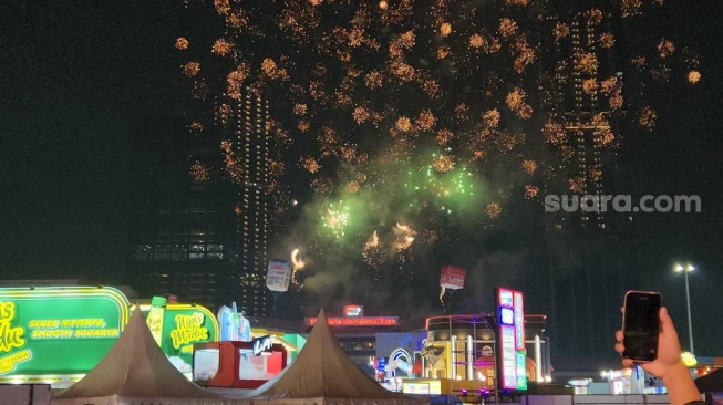Penutupan Jakarta Fair Kemayoran 2025, Jakarta Pusat, beberapa waktu lalu. [Suara.com/Fakhri Fuadi]
