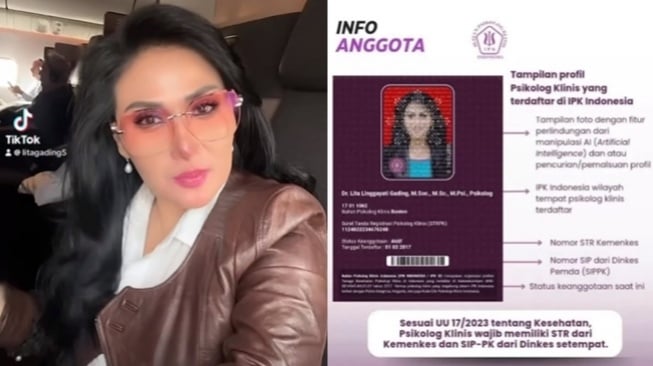 Lita Gading Buktikan Bukan Psikolog Gadungan Usai Disentil Ahmad Dhani