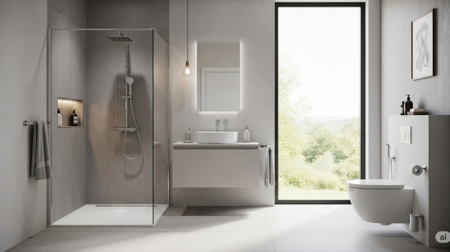 5 Desain Kamar Mandi 1x2 Meter, Solusi Cantik untuk Rumah Kecil