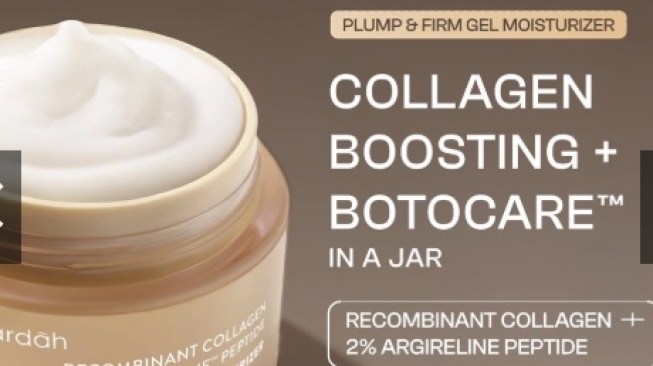 Wardah Recombinant Collagen 2% Argireline Peptide Plump & Firm Gel Moisturizer. [Shopee]