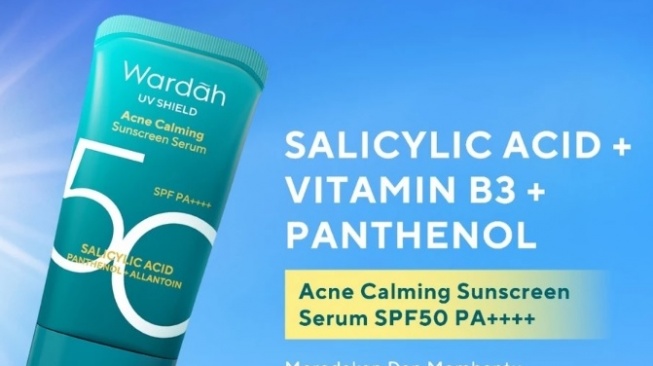 Wardah UV Shield Acne Calming Sunscreen SPF 50 PA++++ (Shopee)