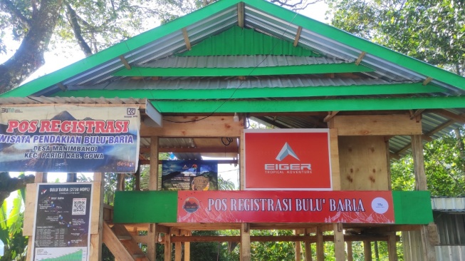 Pos Registrasi Gunung Bulu Baria di Sulawesi. (Dok.Eiger)