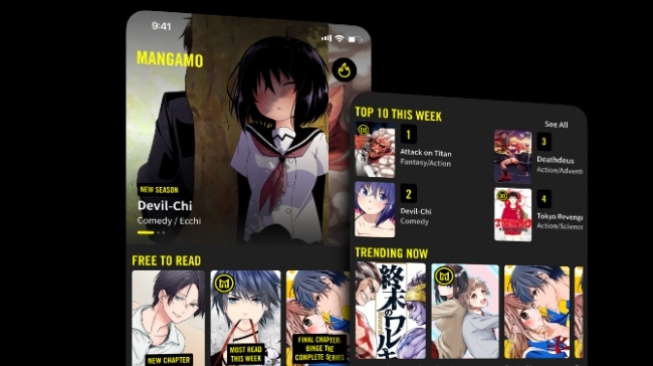 Aplikasi Baca Manga - Mangamo. [Google Play Store}