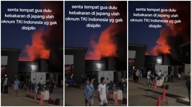 Diduga mabuk oknum TKI diduga jadi penyebab kebakaran asrama di Jepang (TikTok)