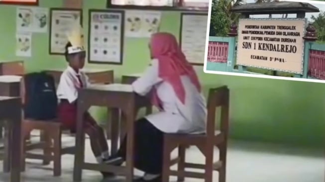 Viral SD di Trenggalek cuma mendapat satu siswa baru. (Ist)