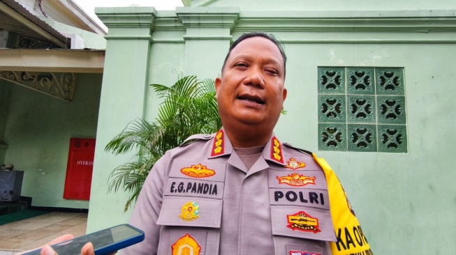 Kapolresta Yogyakarta, Kombes Pol Eva Guna Pandia di Kompleks Kepatihan Yogyakarta, Selasa (15/7/2025). [Kontributor/Putu]