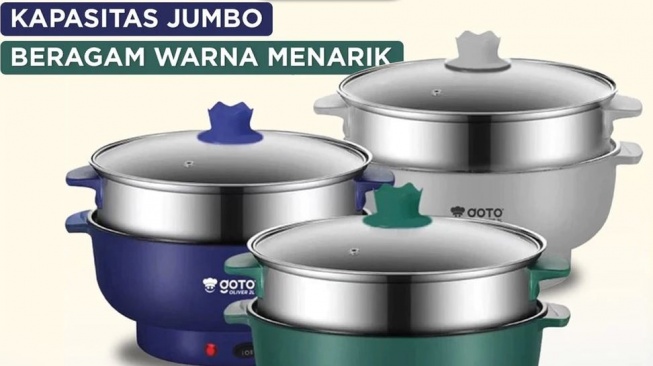 Rekomendasi panci listrik. (Shopee)