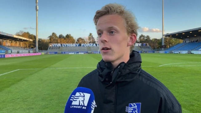 Gustav Mortensen. (YouTube/Lyngby Boldklub)