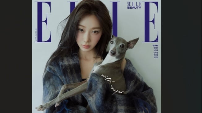 Giselle aespa Pamer Kedekatan dengan Anjingnya di Sampul Majalah Elle Korea