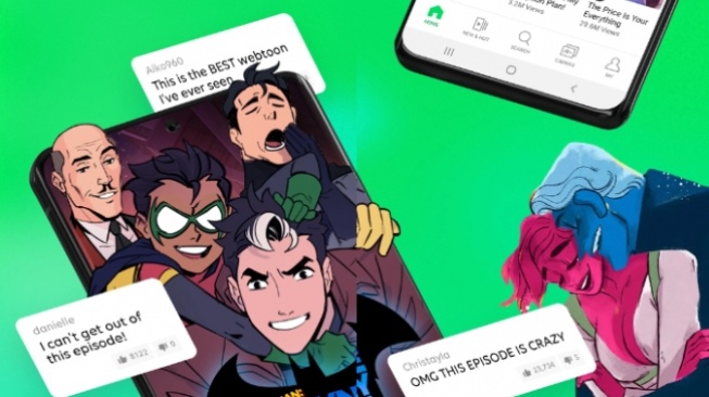 Aplikasi Baca Manga - WeebToon. [Google Play Store}