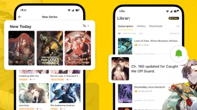 Aplikasi Baca Manga - Webcomics. [Google Play Store}