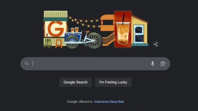 Kopi Gula Aren jadi Google Doodle hari ini 15 Juli 2025. [Google]