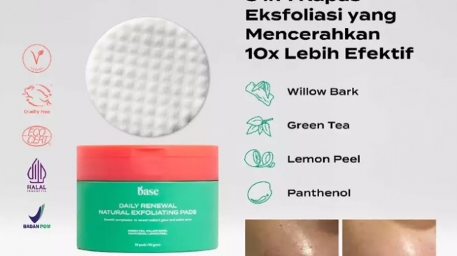 BASE Daily Renewal Natural Exfoliating Pads (Shopee)