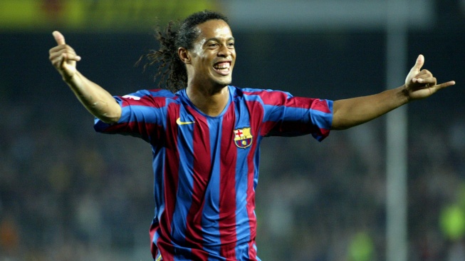 Ronaldinho saat berseragam Barcelona. (Dok. Barcelona)