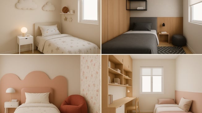 5 Desain Kamar Tidur 1x1 Meter yang Nyaman dan Estetik, Cocok untuk Keluarga Kecil!