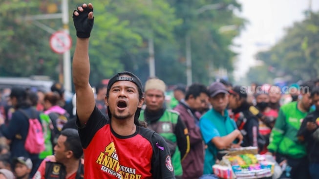 Driver Ojol Demo Lagi, Tolak Status Buruh Hingga Desak Prabowo Perppu Khusus