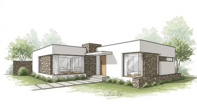 10 Desain Rumah Kecil Sederhana tapi Mewah, Estetik di Lahan Sempit!