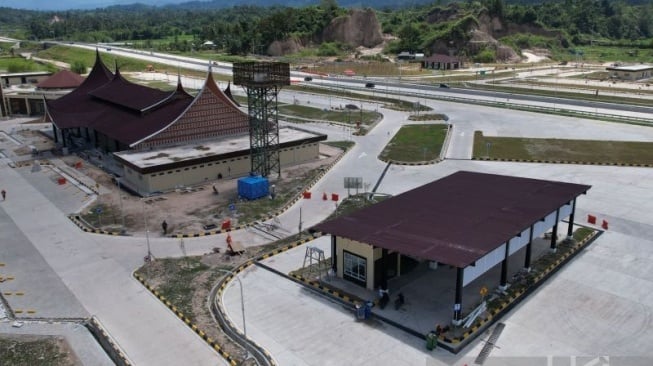 Rest Area Tol Padang-Sicincin Bernuansa Minangkabau, Ini Alasannya