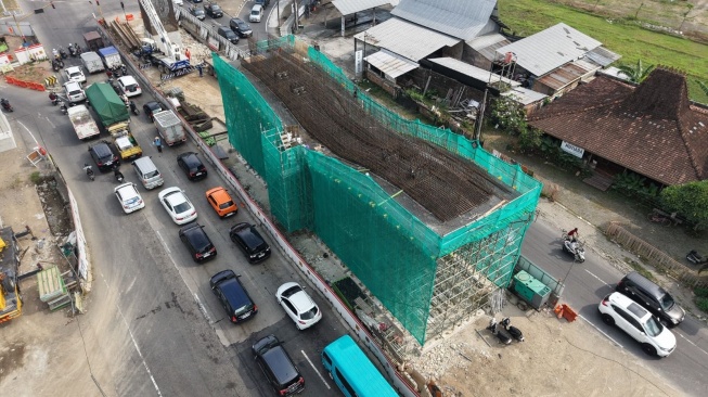 10 Pilar Tol Jogja-Solo 'Diputar' di Atas Ring Road, Ini Canggihnya Teknologi Sosrobahu