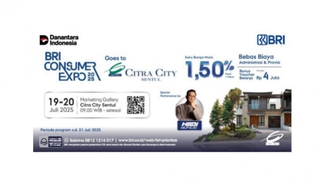 Punya Rumah Bukan Sekadar Mimpi, Yuk Wujudkan di BRI Consumer Expo 2025 Citra City Sentul!