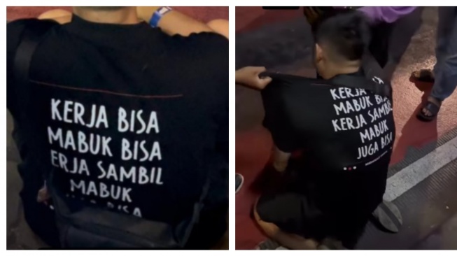 Pemuda Diseret Massa usai Tabrak Pemotor hingga Tewas, Tulisan 'Mabuk' di Kaos Pelaku Bikin Salfok!