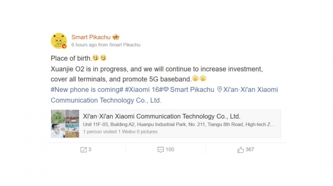 Bocoran chip XRINGO2. [Weibo]