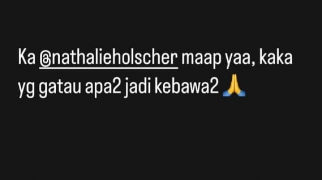 DJ Panda minta maaf ke Nathalie Holscher (Instagram)