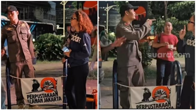 Satpol PP Razia Perpustakaan Jalanan di Taman Literasi Blok M, Parkir Liar Aman