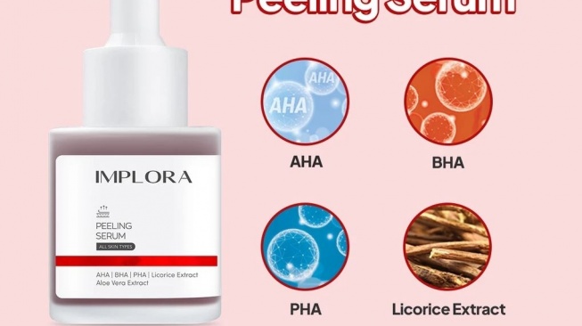 Peeling serum aman dan murah untuk pemula. (Shopee/Implora Official Shop)