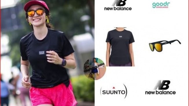 Febby Rastanty menggunakan sepatu New Balance [Instagram febbyrastanty_fashion] 