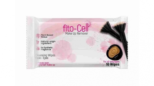 Tisu pembersih makeup - Fito Cell Make Up Remover Wipes. [Tokopedia]