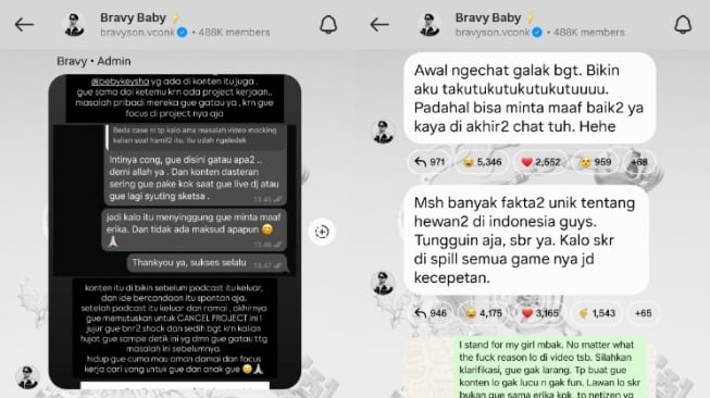 Nathalie Holscher Labrak DJ Bravy Usai Disentil Perkara Parodikan Erika Carlina. [Instagram]