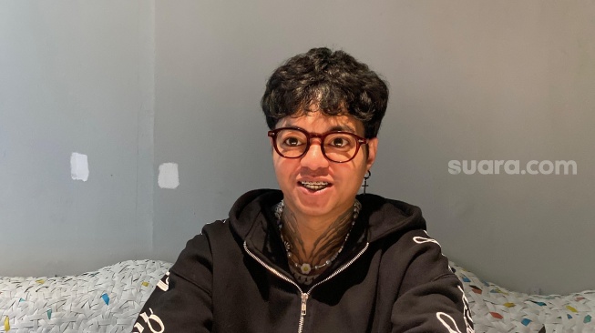 Reza Arap untuk Pestapora. [Suara.com/Tiara Rosana]