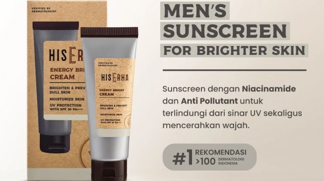 Pelembap Wajah Pria untuk Atasi Kulit Kusam. (Shopee)