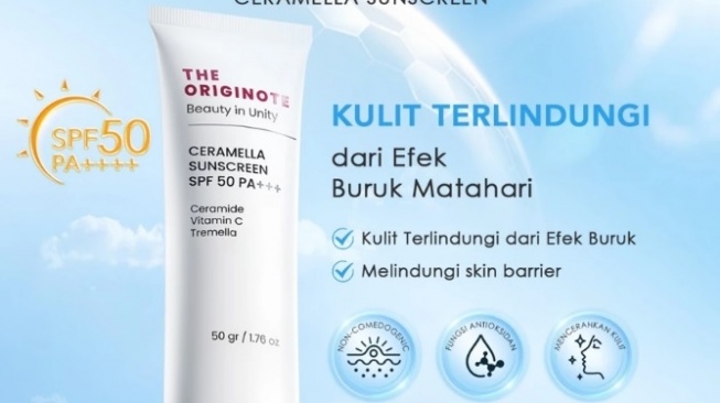 The Originote Ceramella Sunscreen SPF 50 PA++++ (Shopee)