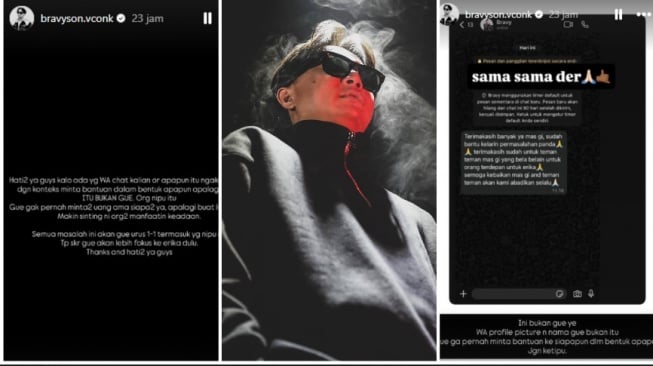 Nama DJ Bravy dicatut oknum penipu untuk minta sumbangan lahiran Erika Carlina (Instagram)