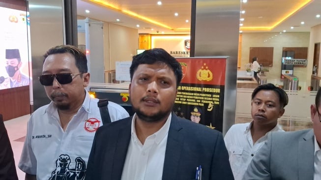 Sekretaris Jenderal BP PAI Ahmad Yazdi di Bareskrim Polri. (ist)