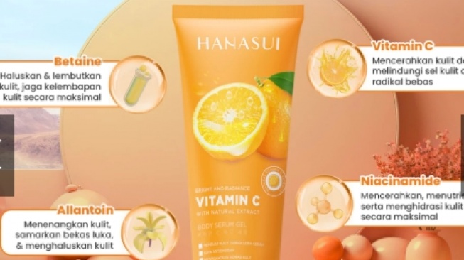 Hanasui Body Serum Vitamin C. [Shopee]