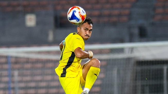 Bek Timnas Malaysia U-23, Asyar Hadi. (Dok. FA Malaysia)