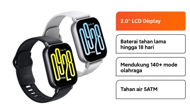 Smartwatch murah anti air. (Shopee)