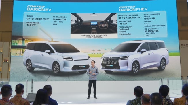 Wuling menyiapkan Cortez Darion dalam dua varian. (Foto: Wuling)