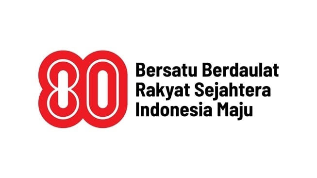 Logo HUT ke-80 RI resmi (Kementerian Sekretariat Negara)