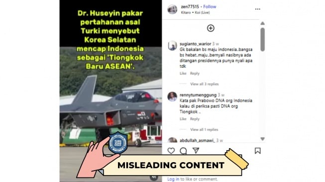 CEK FAKTA, Indonesia Dijuluki Tiongkok Baru ASEAN. [TurnBackHoax.id]